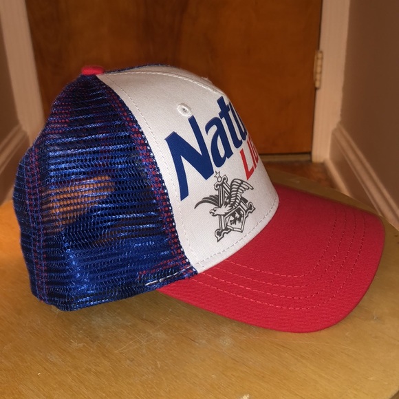 Natural (Natty) Light Trucker SnapBack Hat - Picture 4 of 5